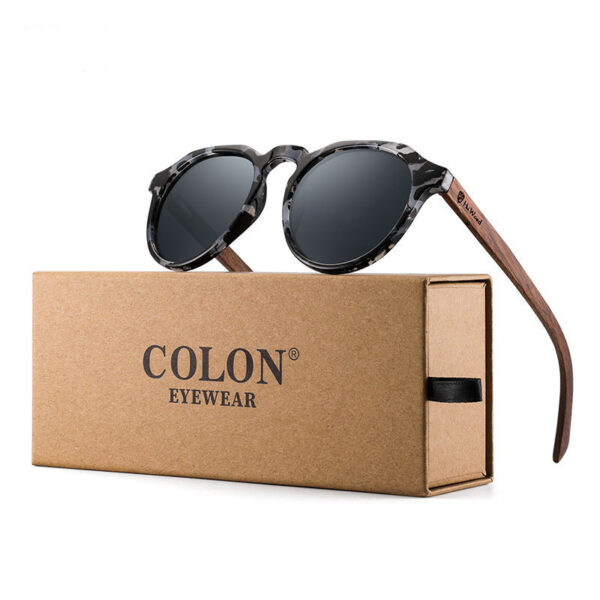 Polarized Round Frame Sunglasses - Image 6