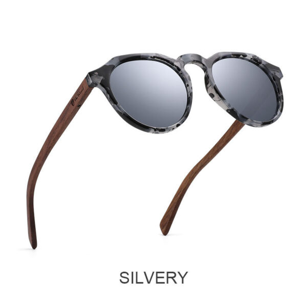 Polarized Round Frame Sunglasses - Image 4