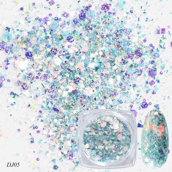 ChromaGlow 12-Color Nail Art Sequin Set - Image 8
