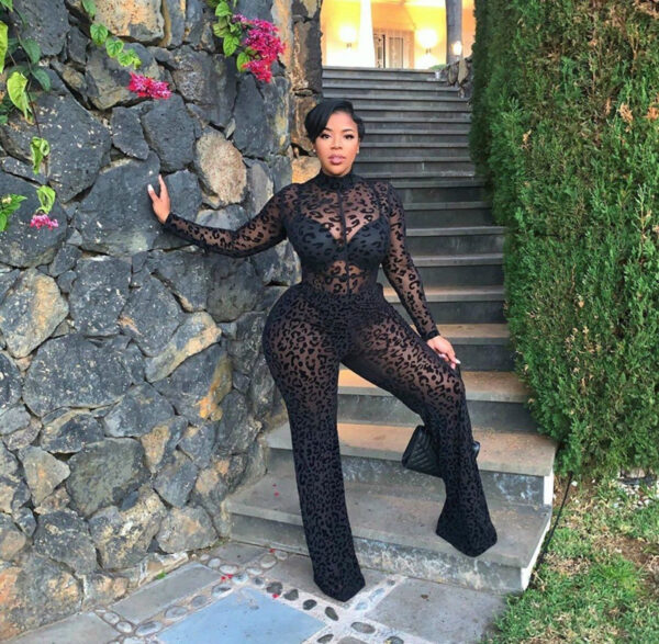 Sexy See through Lace Jumpsuit Long Sleeves - Image 3
