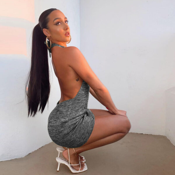 Sexy Backless Mini Dresses Bodycon Skinny - Image 10