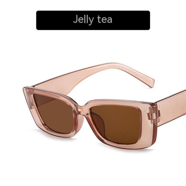 Jelly Color Square Sun Glasses Concave Shape - Image 10