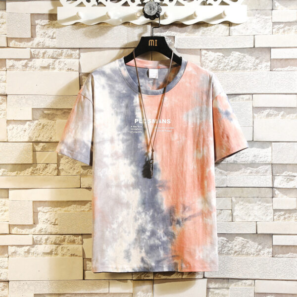 Summer Men's Plus Size Tie-dye T-shirt - Image 5