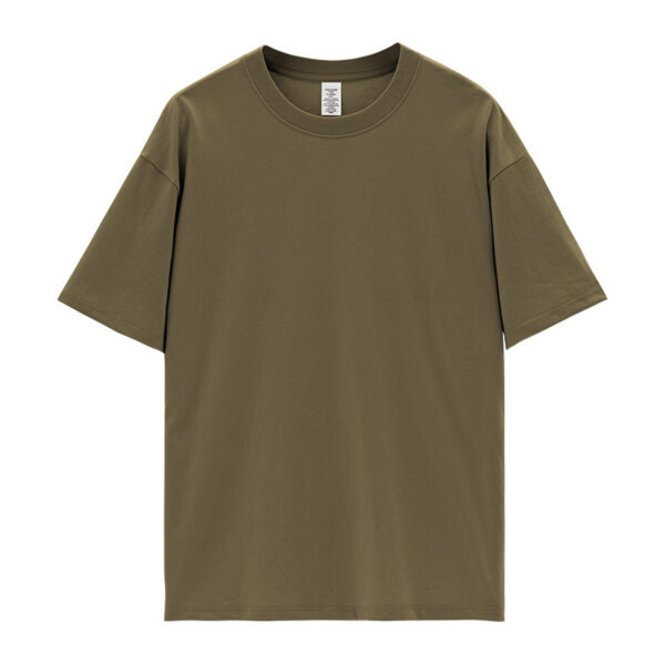 Round Neck Solid Color Short Sleeve - Image 7