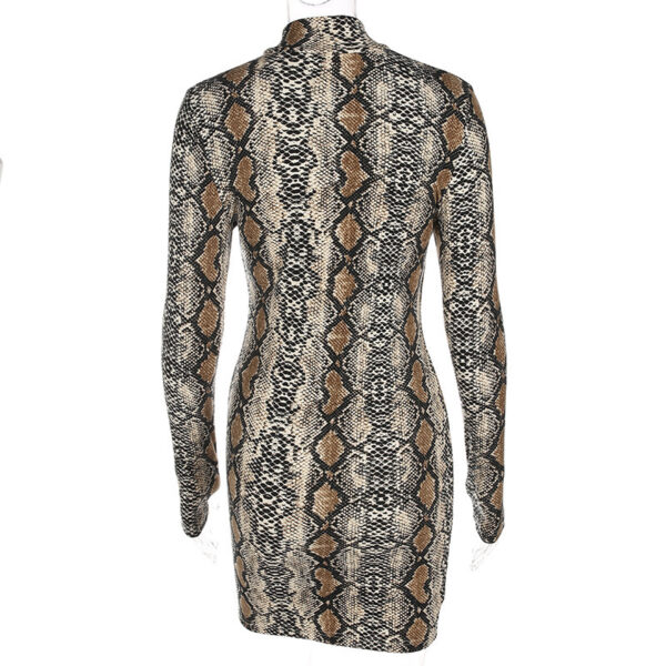 Long Sleeve Serpentine Party Dress - Image 6
