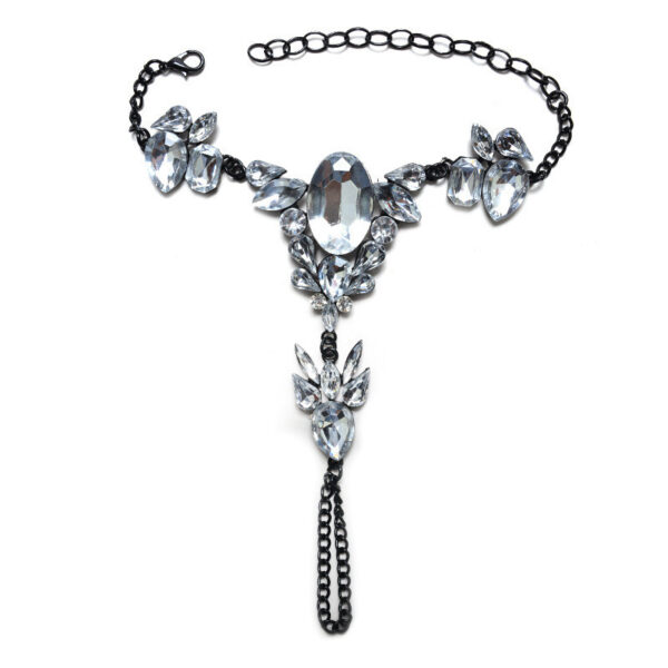 Alloy Color Diamond Exaggerated Anklet - Image 4