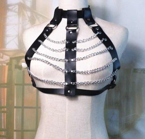 Collar Belt Chest Chain Rave Style - Image 3