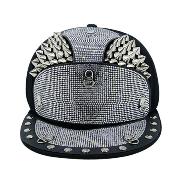 Diamond Armor Tip Rivet Flat Brim Hat
