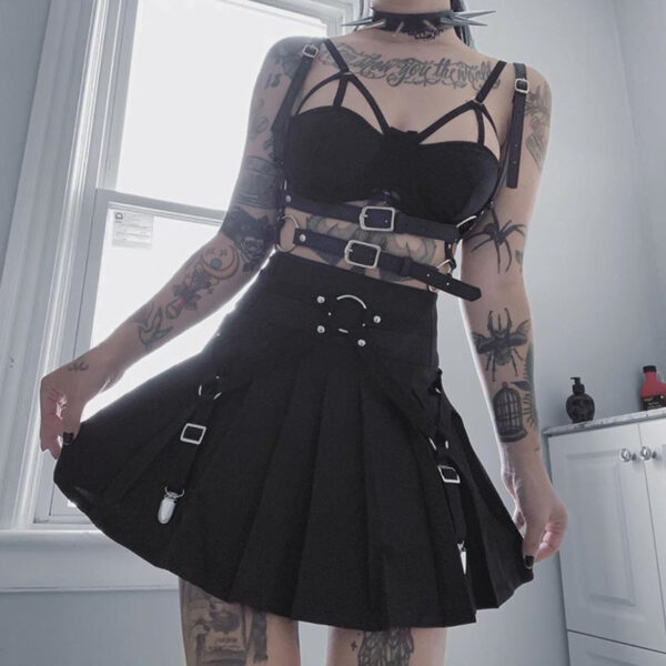 Dark Functional Wind Punk Skirt - Image 3