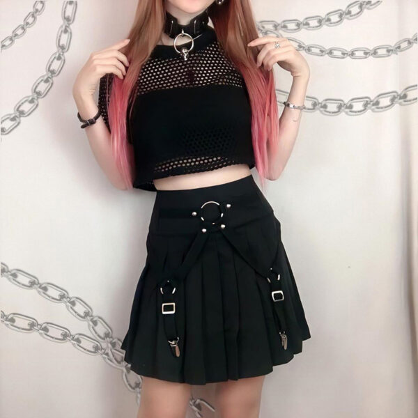 Dark Functional Wind Punk Skirt - Image 4