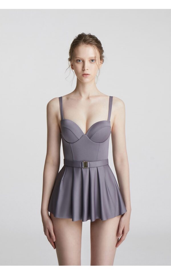 One Piece Skirt Swimsuit pool party - Image 10