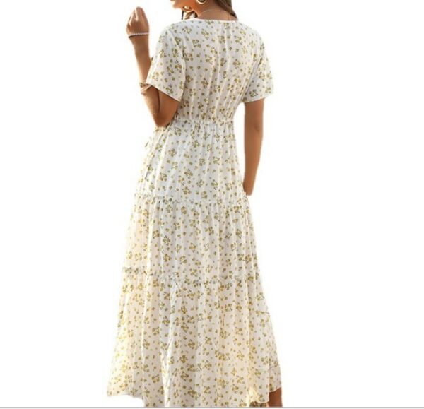 Ruffled Floral Bohemian Dress - Image 2