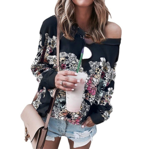 Long Sleeve Sweatshirt Jacket Women - Image 5