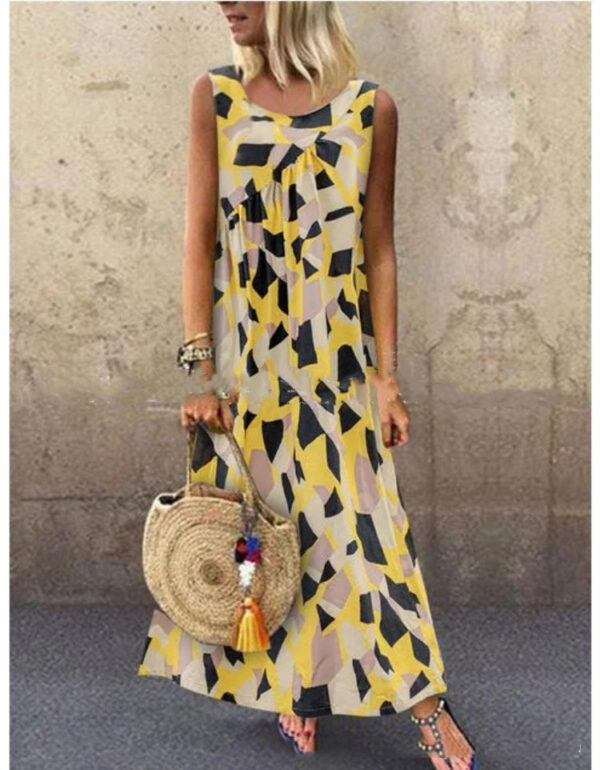 Long Printed Dress For Women - Image 2