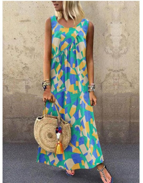 Long Printed Dress For Women - Image 3