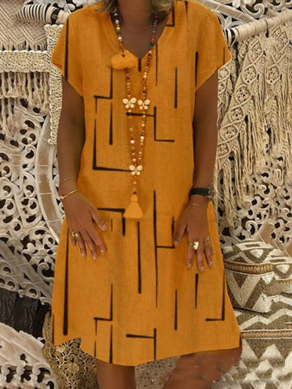 V-neck Summer Dress - Image 3