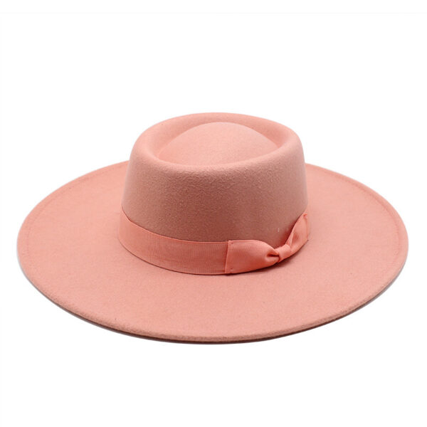 Woolen Cloth 9.5cm Big Eaves Hat - Image 4