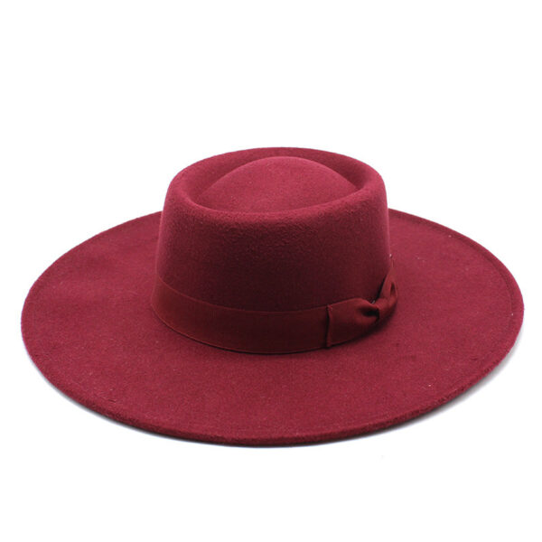 Woolen Cloth 9.5cm Big Eaves Hat - Image 6