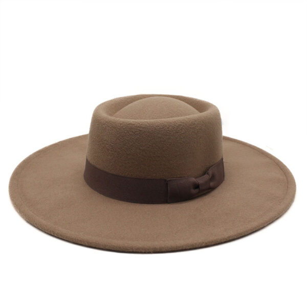 Woolen Cloth 9.5cm Big Eaves Hat - Image 10