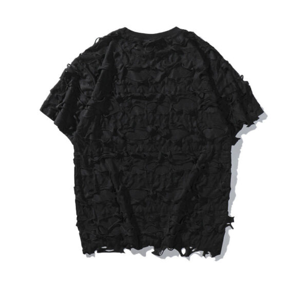 Distressed Mesh Short-Sleeve Tee - Image 2