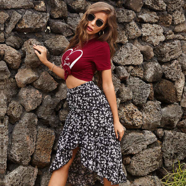 Chiffon Floral Skirt - Image 3