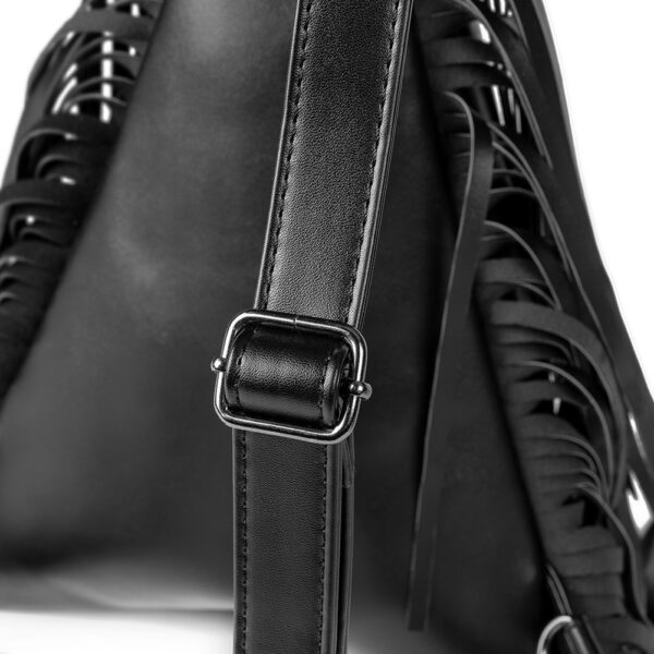 Leather Women's Backpack Tassel - Image 4
