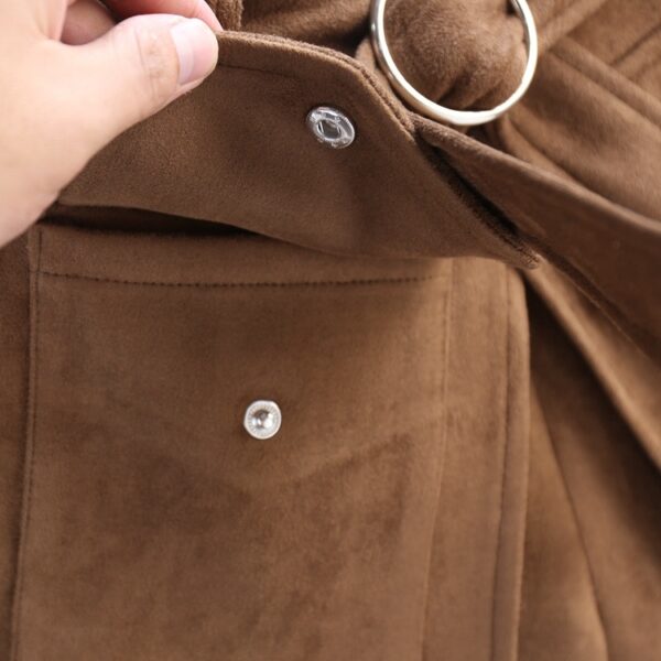 Suede shorts slim pants - Image 2