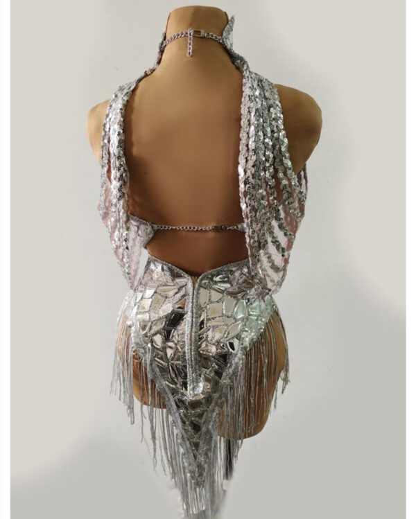 Rhinestones Women Luxury Rave Dress - Image 5