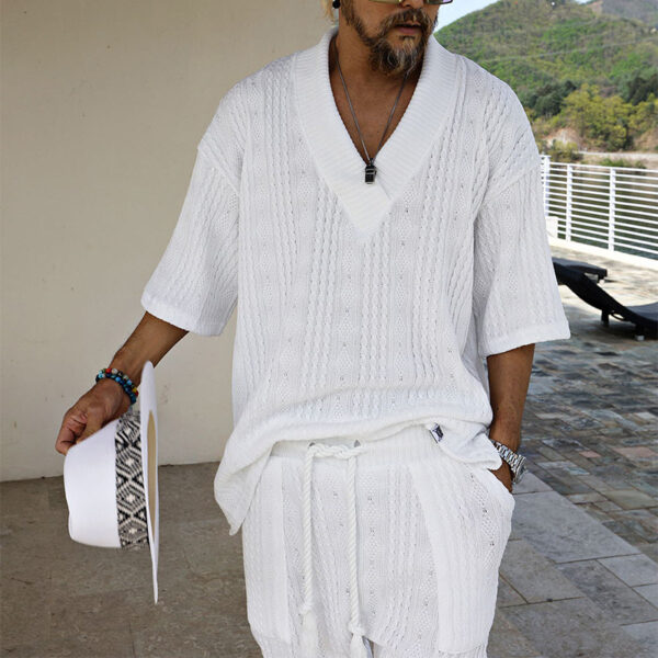 Casual Cozy Wool Knitted Two-piece Suit - Image 2