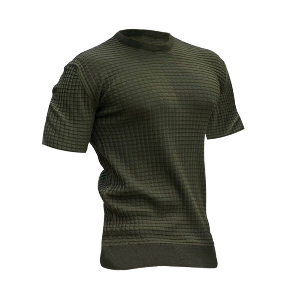 Round Neck Stretch Casual Trend Top T-Shirt - Image 8