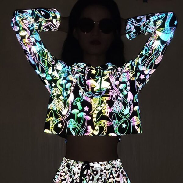 New Mushroom Reflective Hoodies