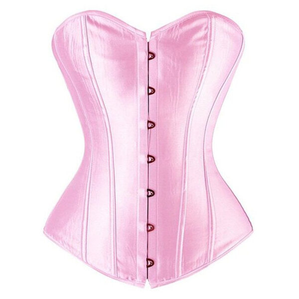 Corset Smooth Satin Cloth Gather Breast Support