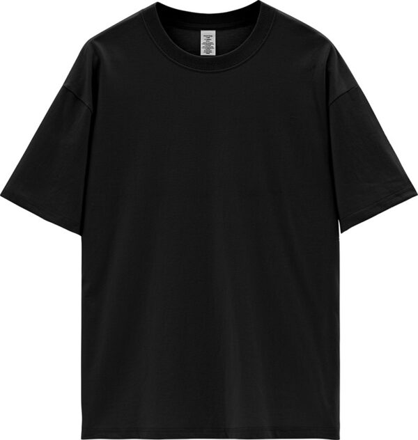 Round Neck Solid Color Short Sleeve - Image 3