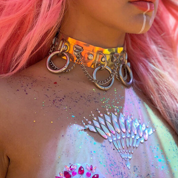 Rave Style Transparent Necklace For Women