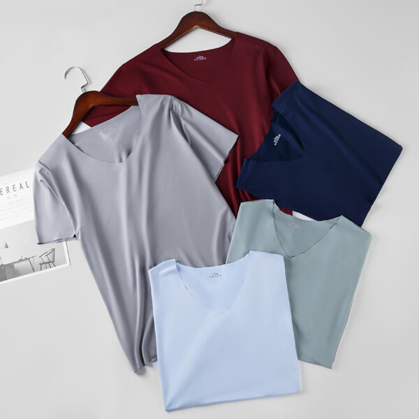 Thin Ice Silk Seamless Short Sleeve T-shirt