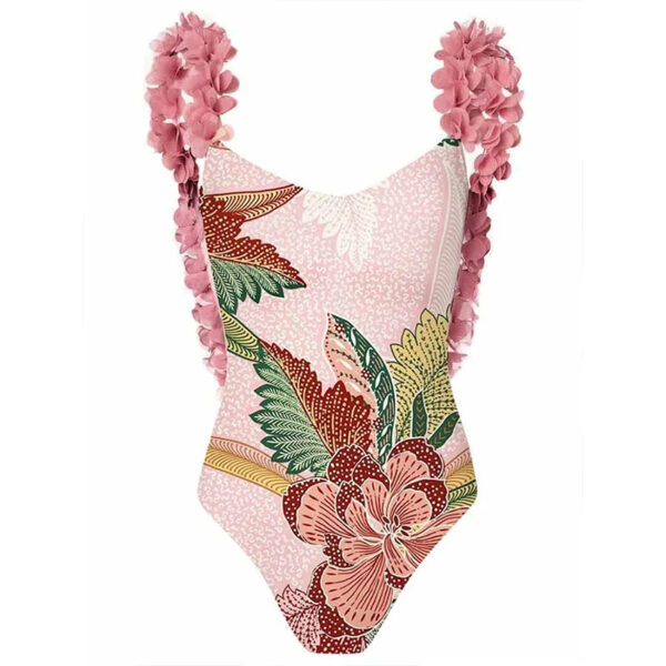Vintage Ruffled Swimsuit Outfit - Image 3