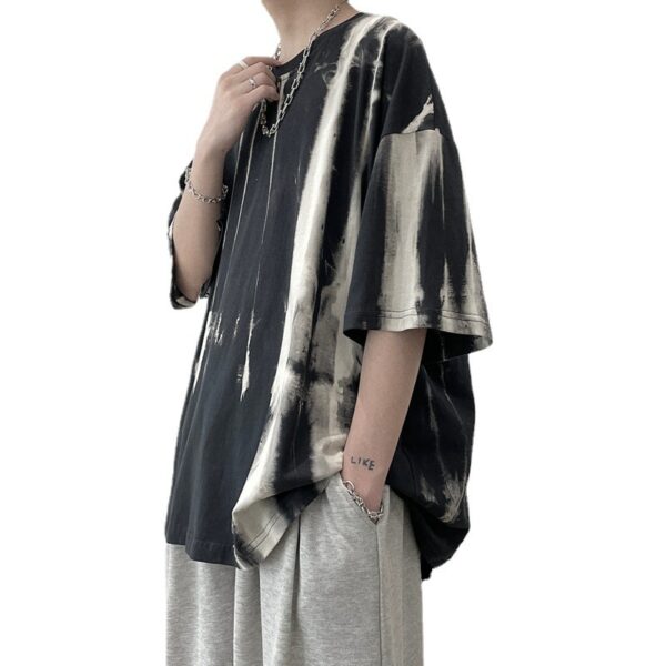 festival Tie-dye Short Sleeve T-shirt Top - Image 2
