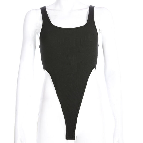 Hot Girl Midriff Outfit Jumpsuit, Solid Colour - Image 10