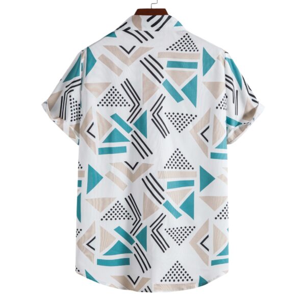 Casual 3D Digital Printing Short Sleeve Shirt - Image 2