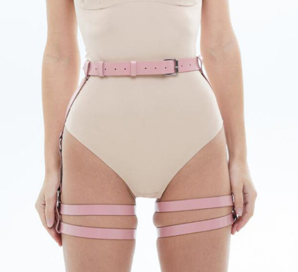 Queen Leather Leg Bindings & Belt - Image 4