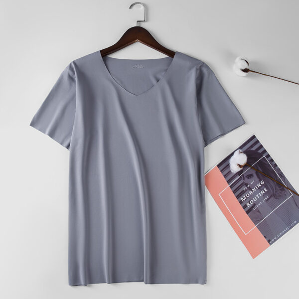 Thin Ice Silk Seamless Short Sleeve T-shirt - Image 5