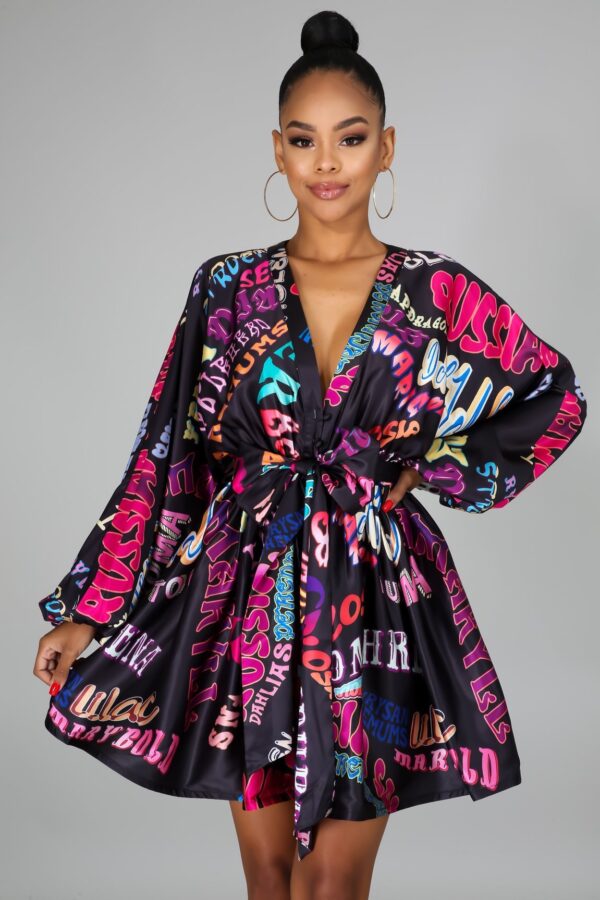Festival print dress - Image 3