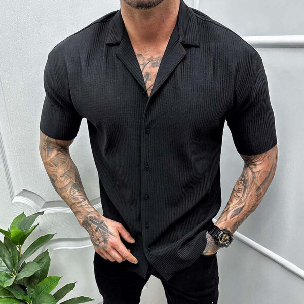 Cozy Short Sleeve Loose Casual Shirt - Image 2
