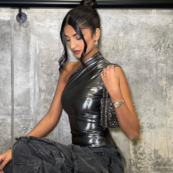 One Shoulder Bodysuit Rave outfit - Image 4
