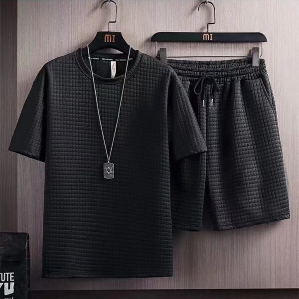 Summer Half Sleeves T-shirt Shorts New Two-piece Suit - Image 7