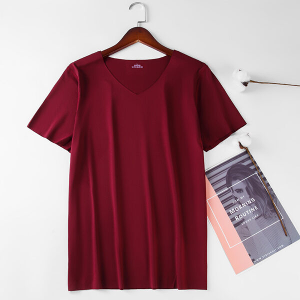 Thin Ice Silk Seamless Short Sleeve T-shirt - Image 4