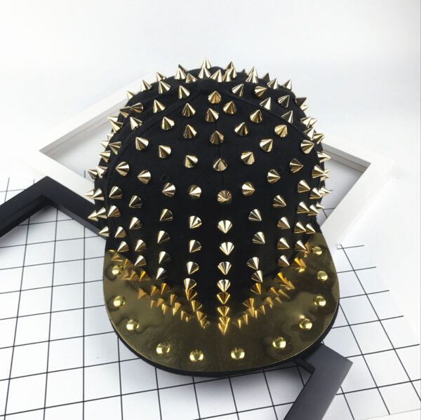 Punk style rivet baseball hat - Image 3