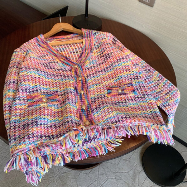 Versatile Tassel Sweater Coat - Image 5