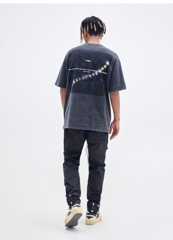 Retro Street Plate Letter Men's Short Sleeve - Image 4
