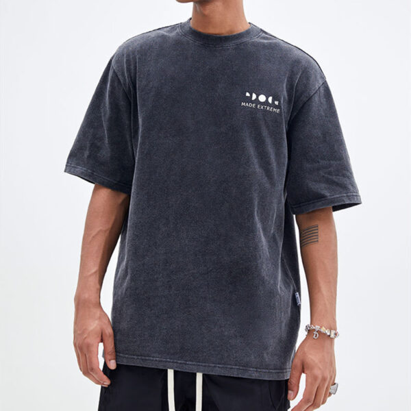 Retro Street Plate Letter Men's Short Sleeve - Image 6